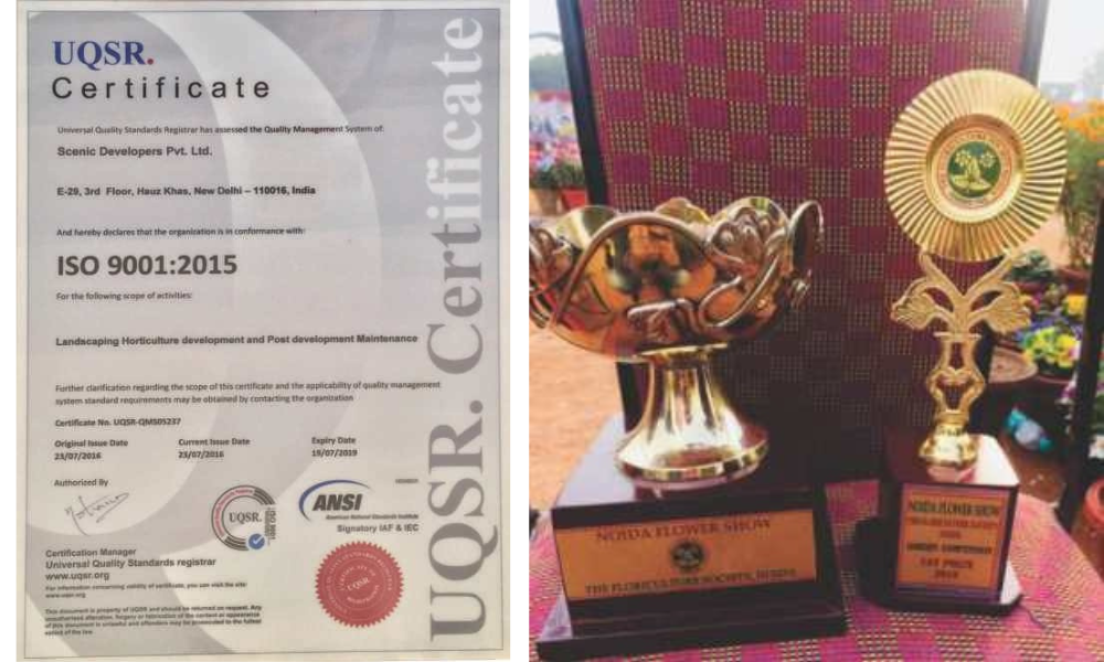 Best Landscape maintenance award by ITC Mughal, Agra 2014 (3)