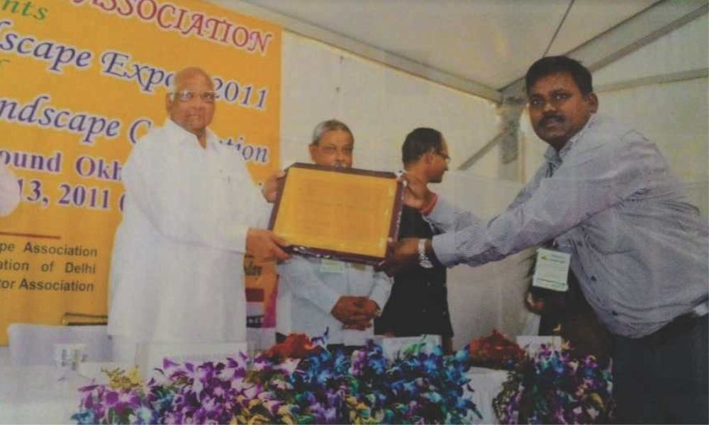 Recipient of best Landscape Contractor Award for the year 2011.